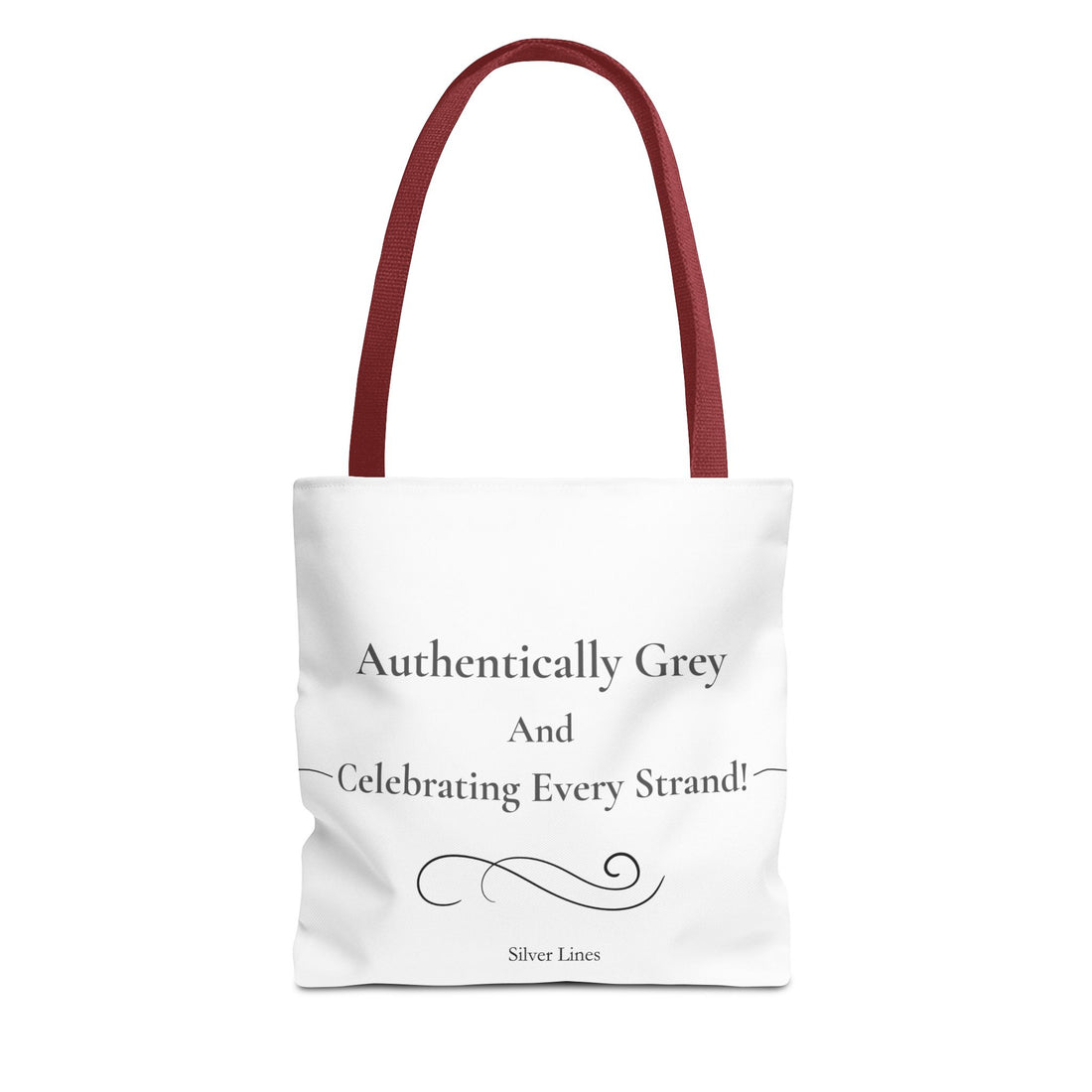 "Authentically Grey" Tote Bag (AOP)