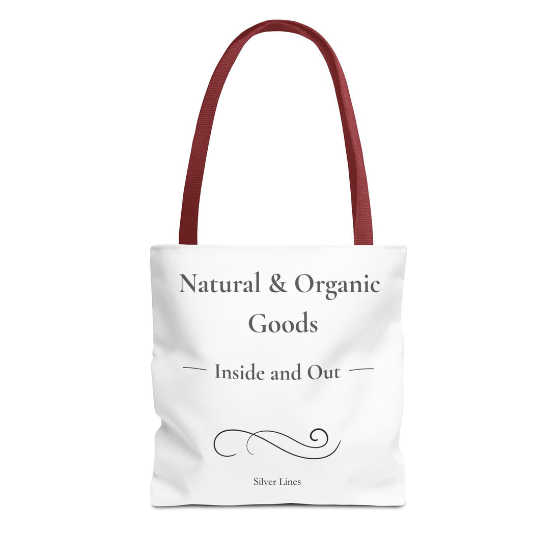 "Natural & Organic Goods, Inside and Out" - Tote Bag (AOP)
