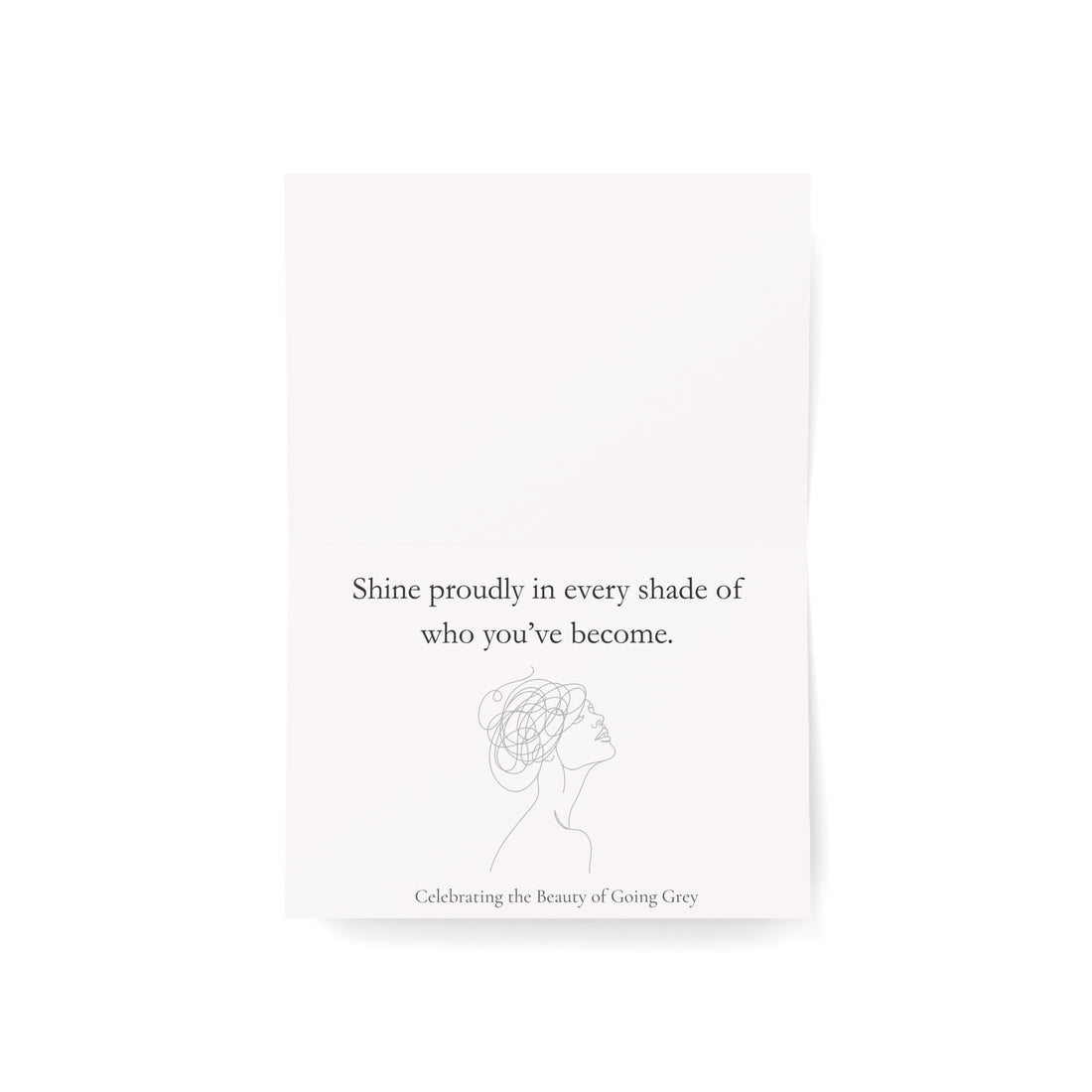 Celebrate the Silver and Grey - Greeting Card