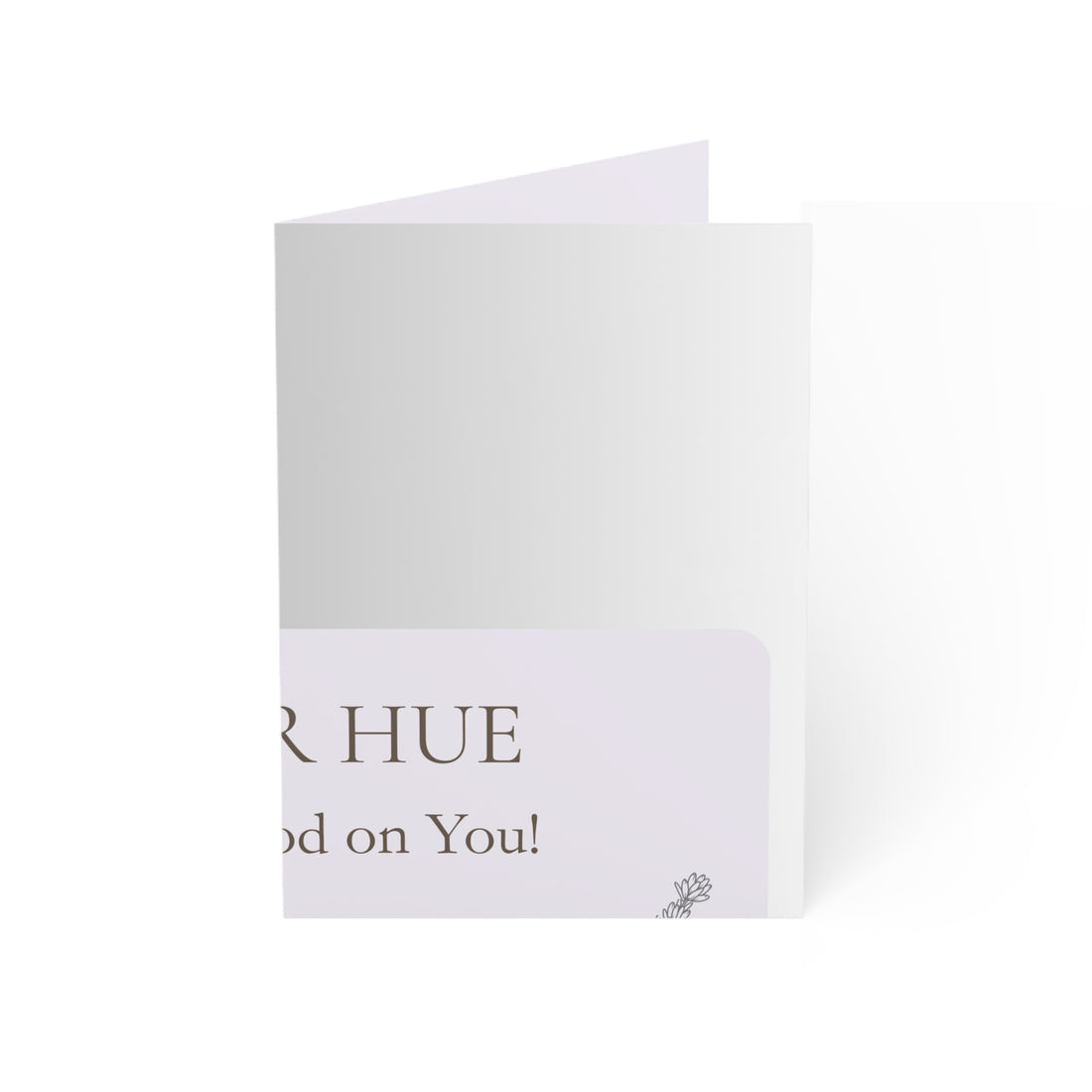 Silver Hue Greeting Cards — Elegant Blank Note Cards (1, 10, 30, 50 pcs)