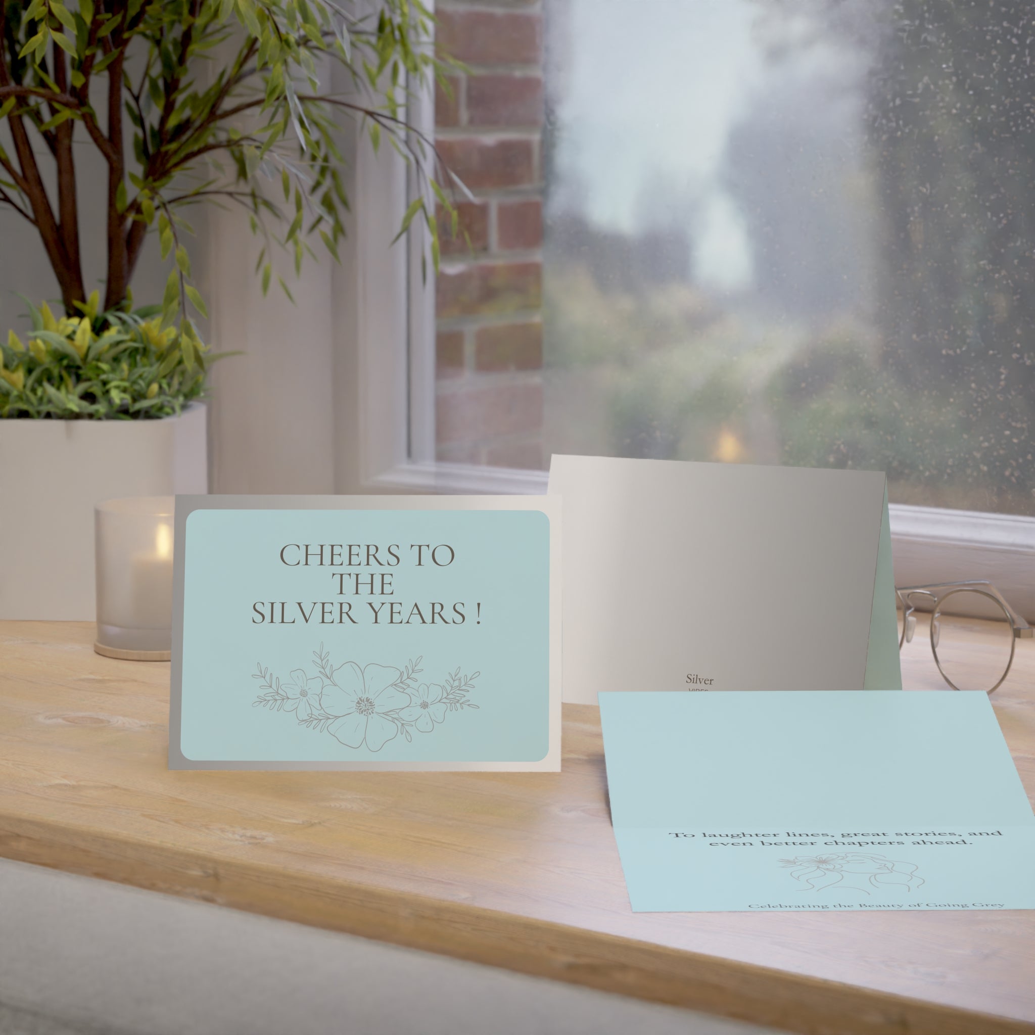 Cheers to the Silver Years! - Greeting Card