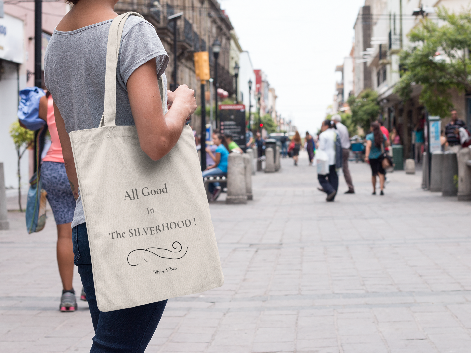 "All Good in the Silverhood" Tote Bag