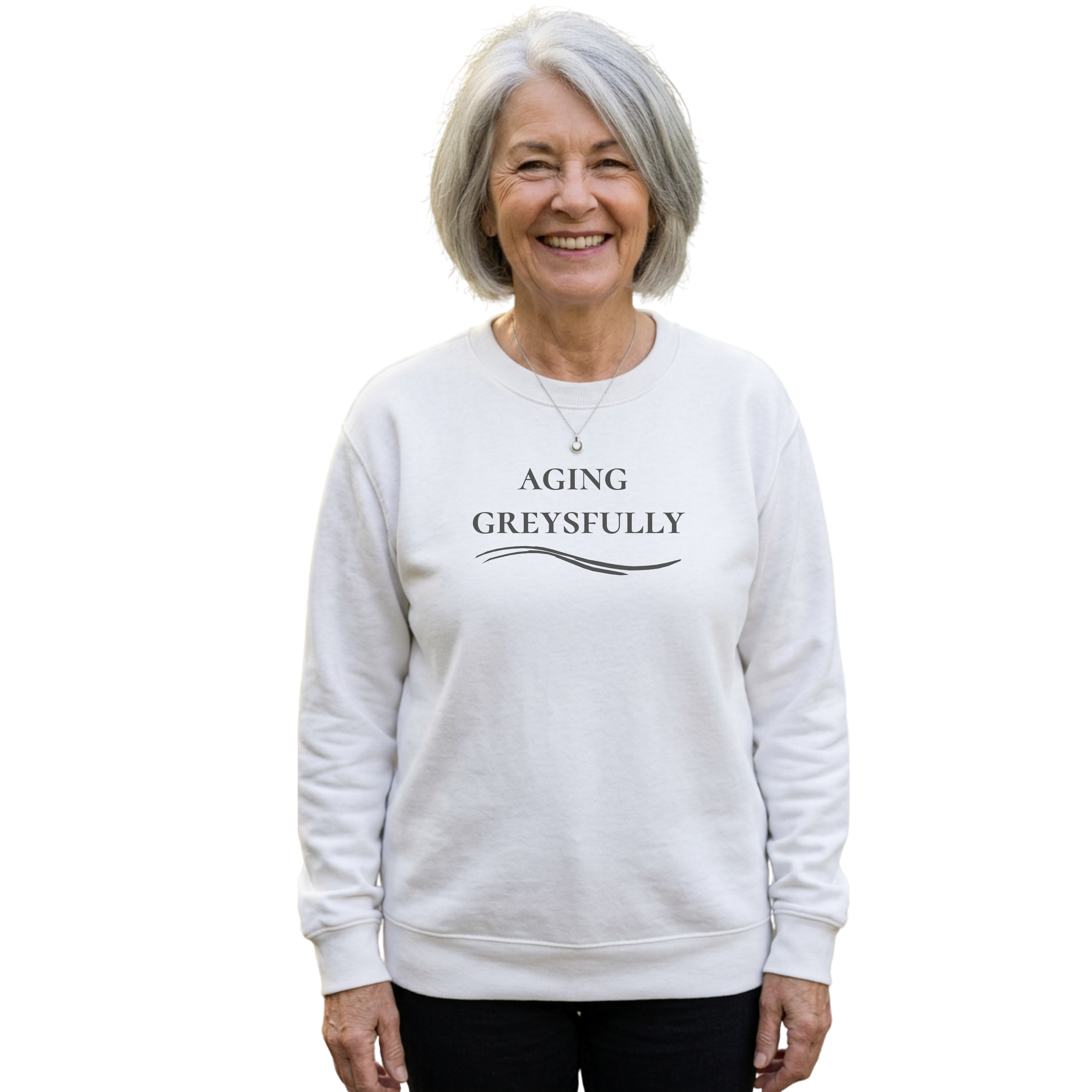 "Aging Greysfully" - Crewneck Sweatshirt