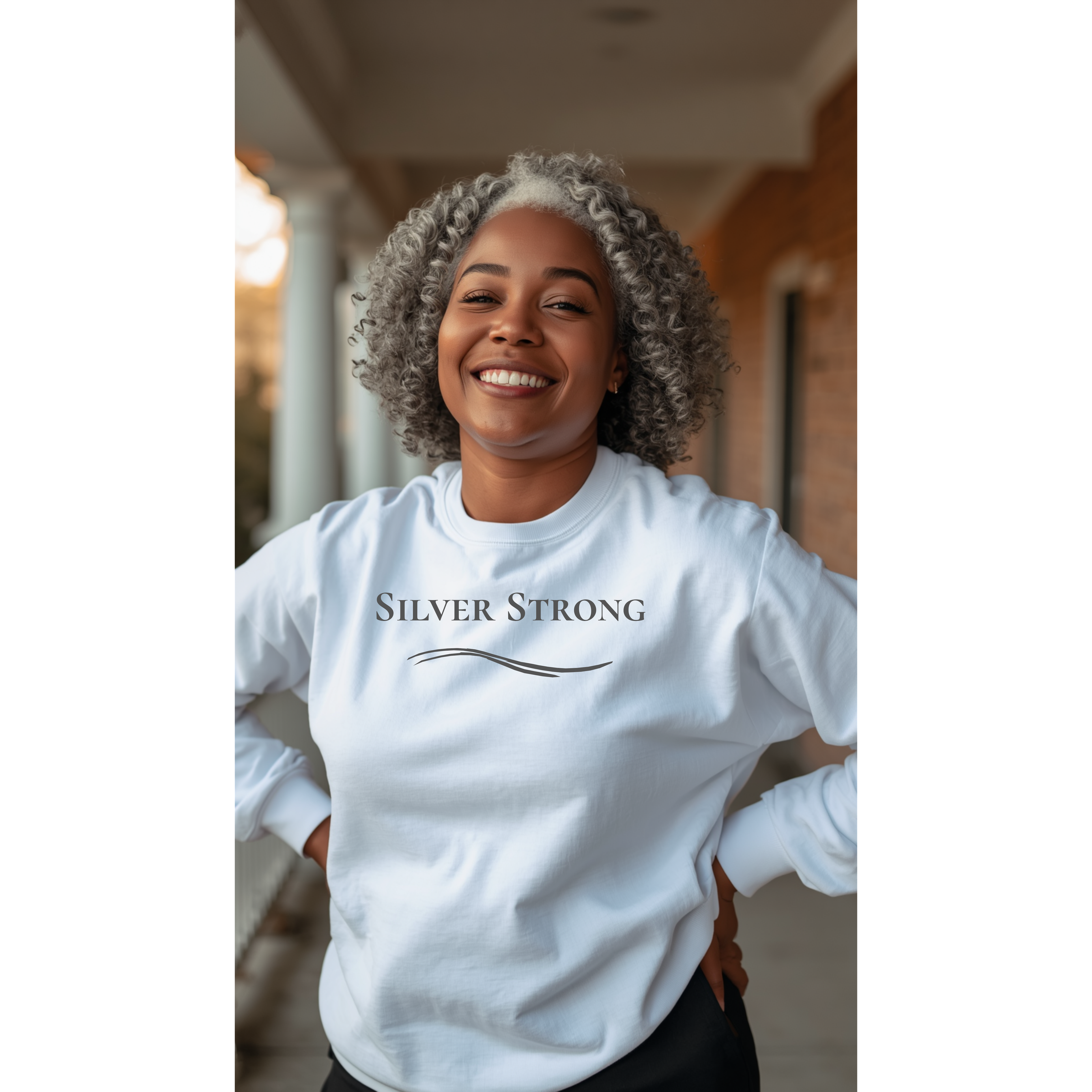 "Silver Strong"  - Crewneck Sweatshirt