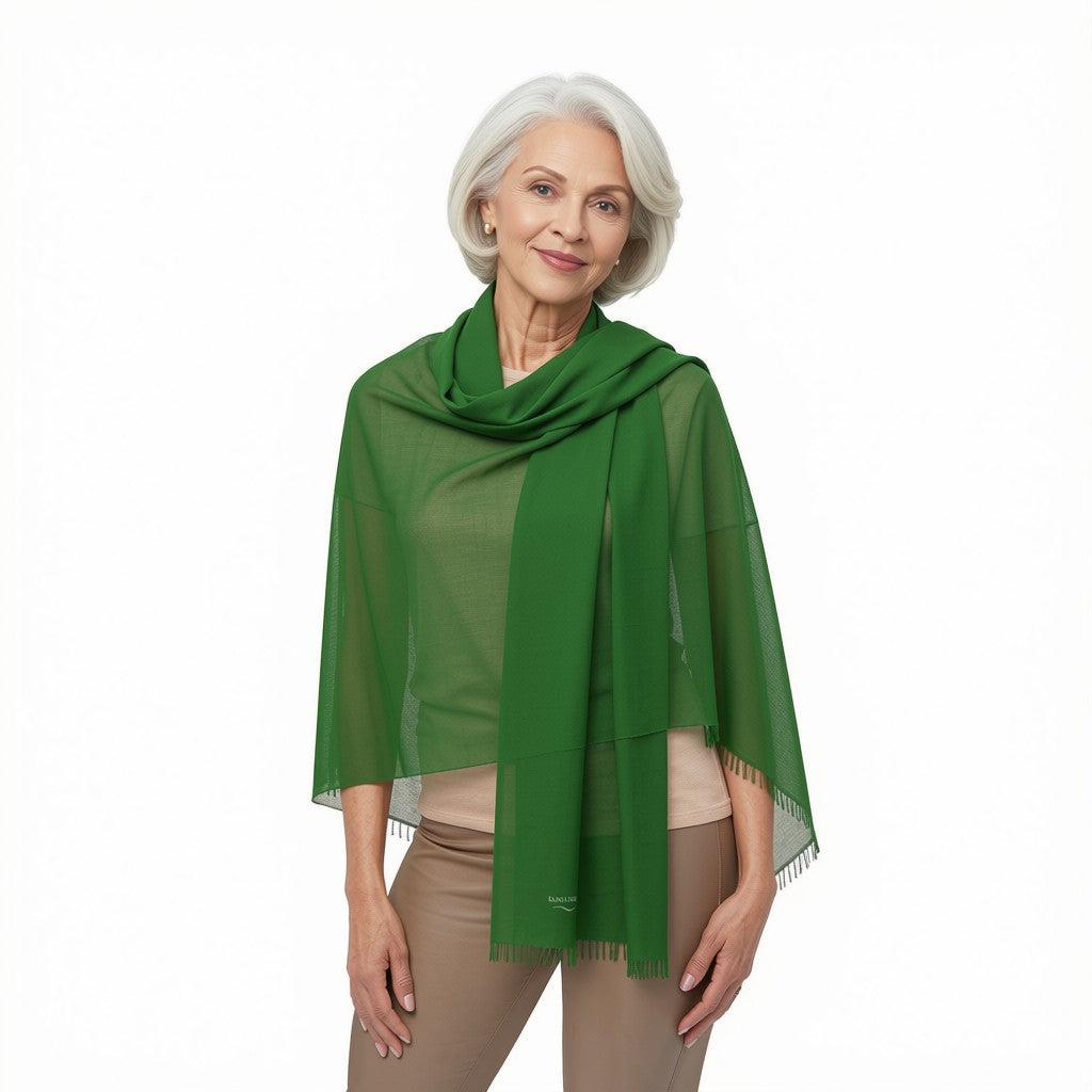 Light Scarf - Forest Green