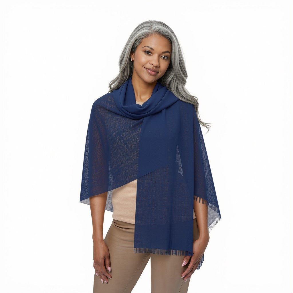 Light Scarf - Indigo Blue