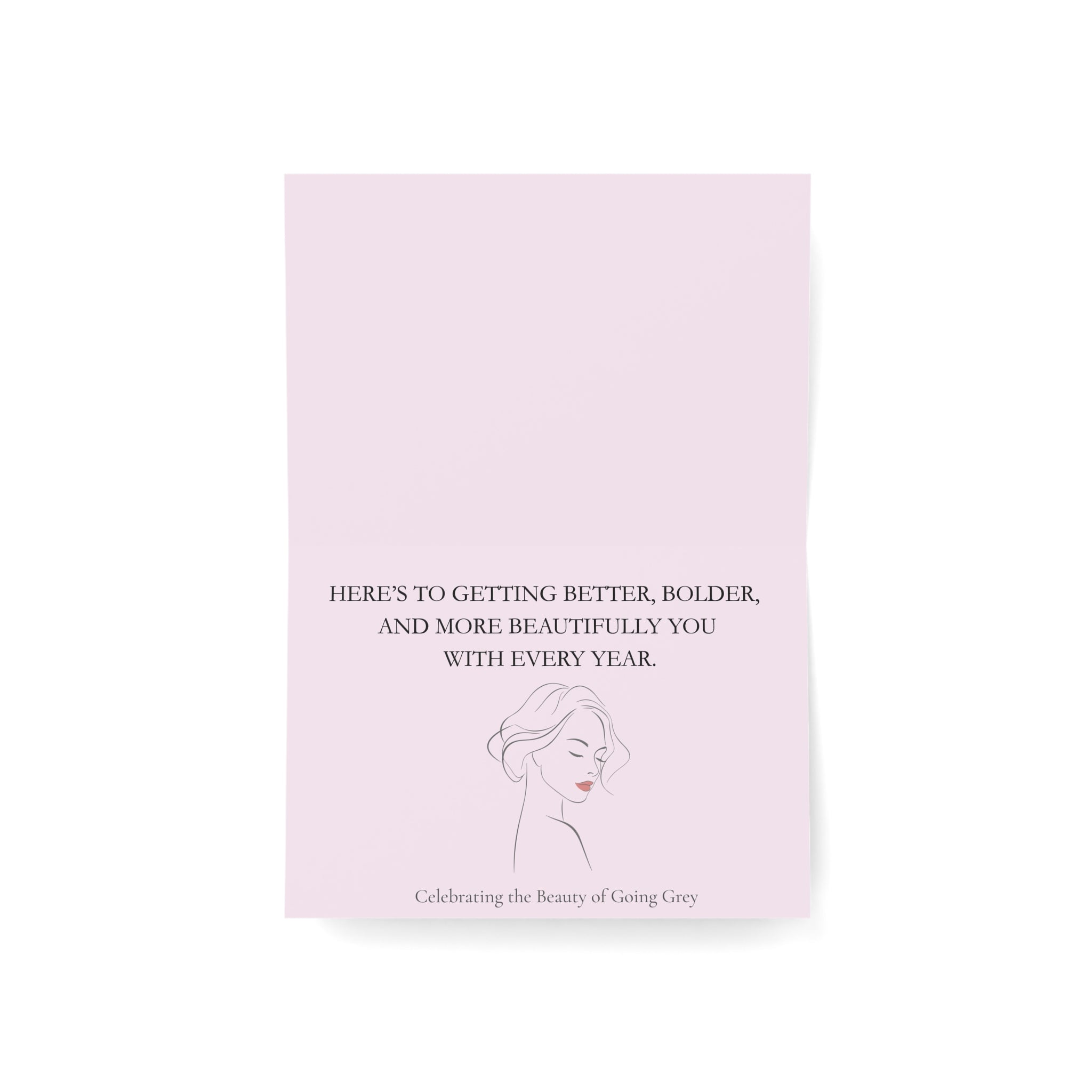 "Aging Like Fine Wine and Polished Silver" - Greeting Card