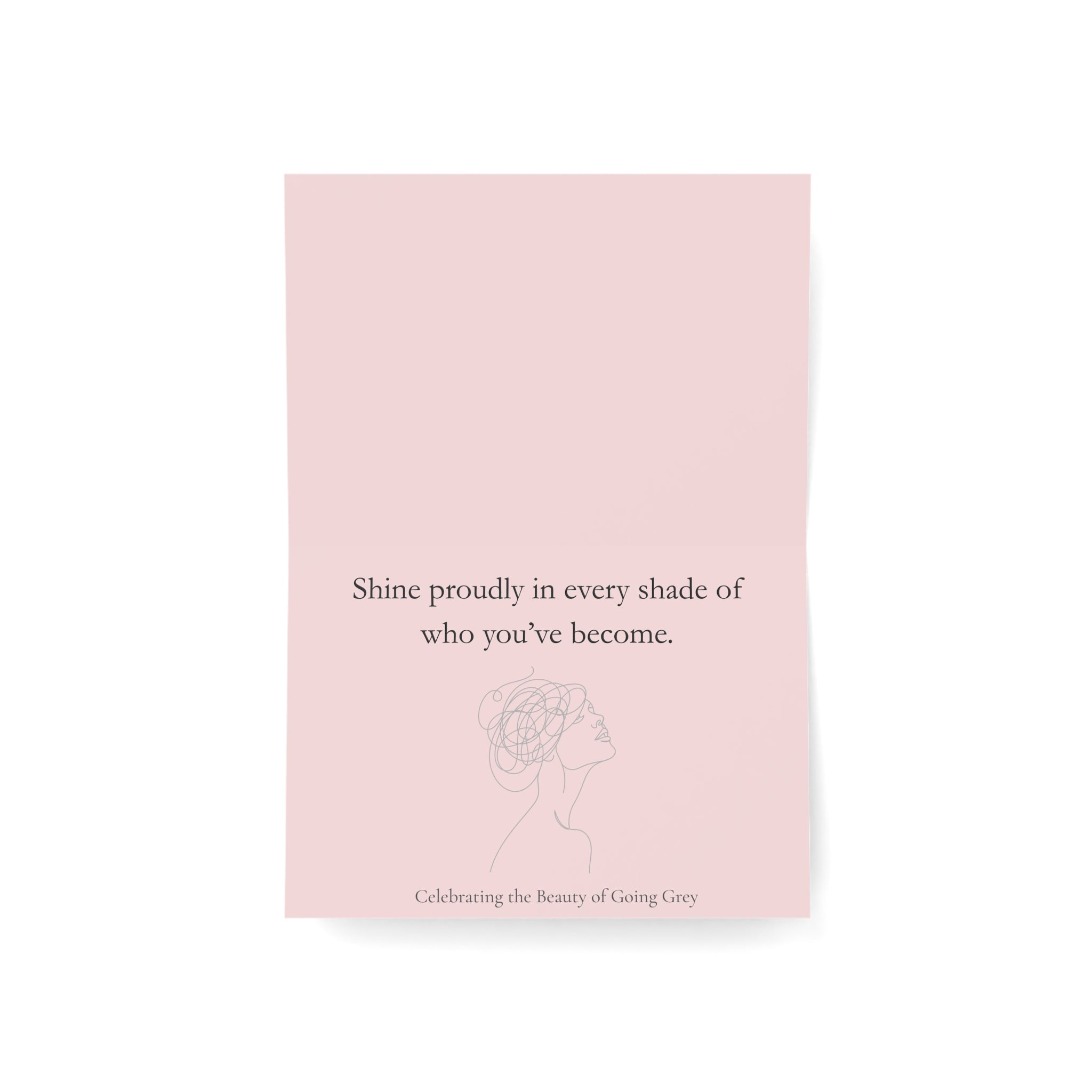 Celebrate the Silver and Grey - Greeting Card